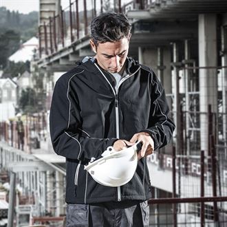 black clear raincoat